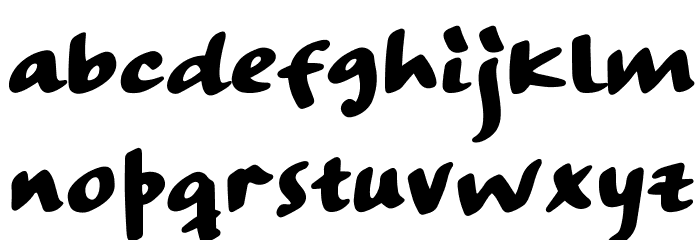StrangewaysSample-Bold Font LOWERCASE