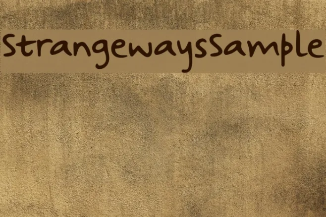 StrangewaysSample Example 1
