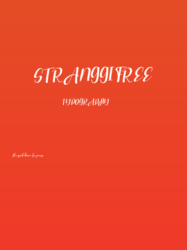 Stranggi FREE Poster