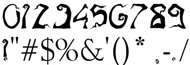 Stranglethorn Font OTHER CHARS