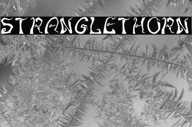 Stranglethorn Font examples