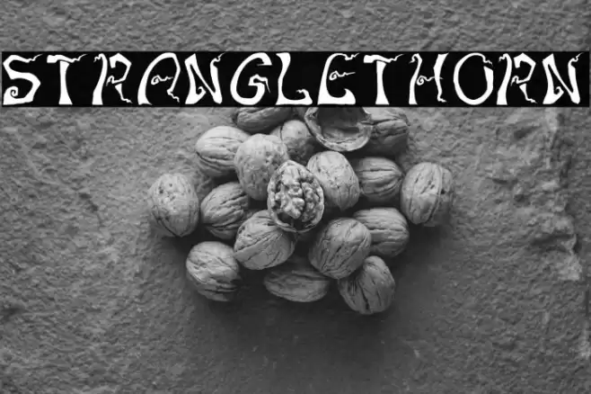 Stranglethorn Font examples