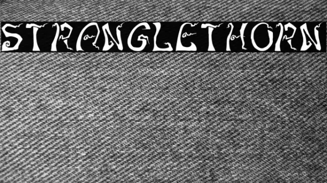 Stranglethorn Font examples