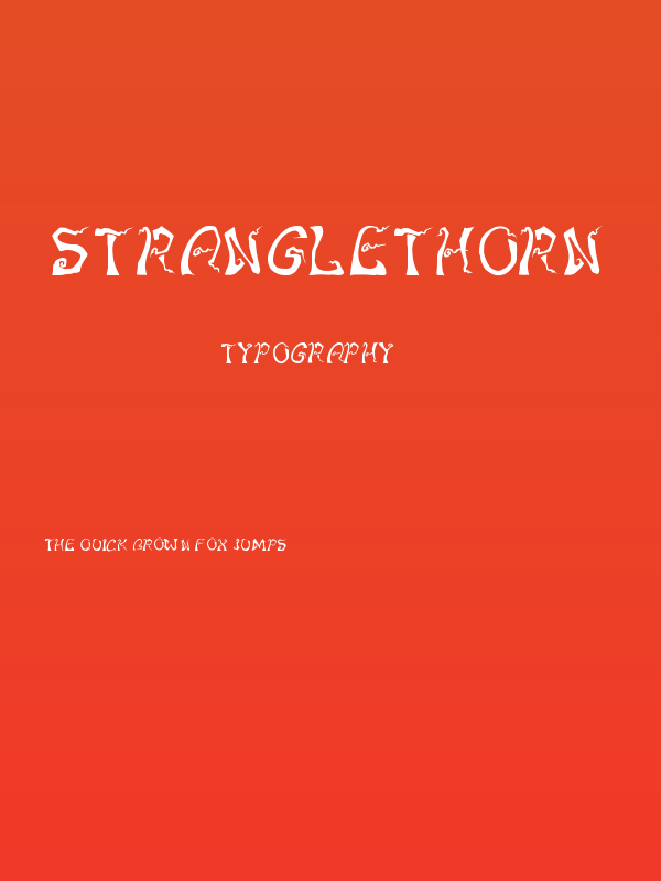 Stranglethorn Poster