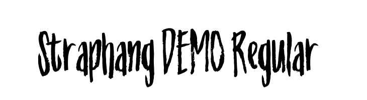 Straphang DEMO Regular Fonte