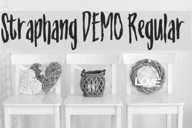 Straphang DEMO Regular Font examples