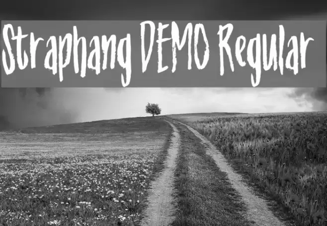 Straphang DEMO Regular Font examples