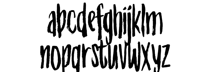 Straphang DEMO Regular Fonte MINÚSCULAS