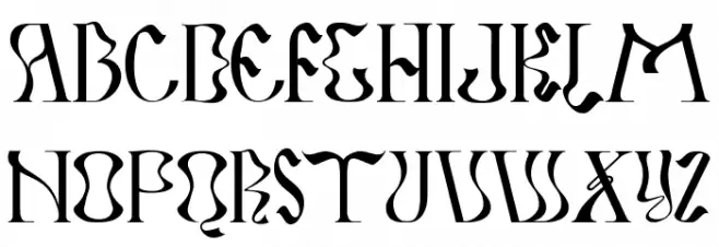 Strarat Elegante Font Regular خط أحرف كبيرة