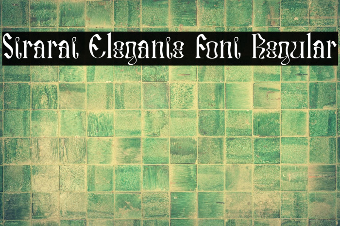 Strarat Elegante Font Regular Example 1