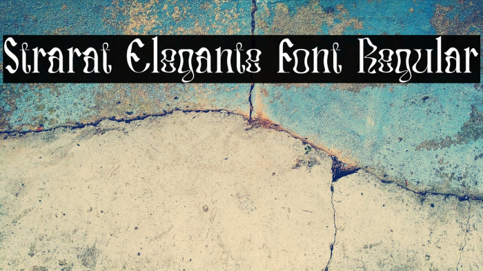 Strarat Elegante Font Regular Example 2