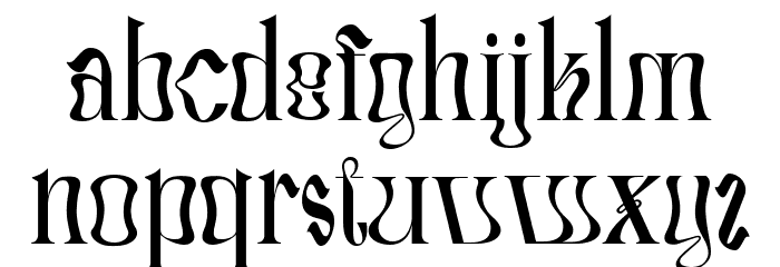 Strarat Elegante Font Regular Font LOWERCASE