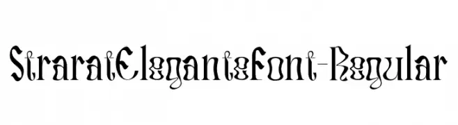 StraratEleganteFont-Regular  Frei Schriftart Herunterladen