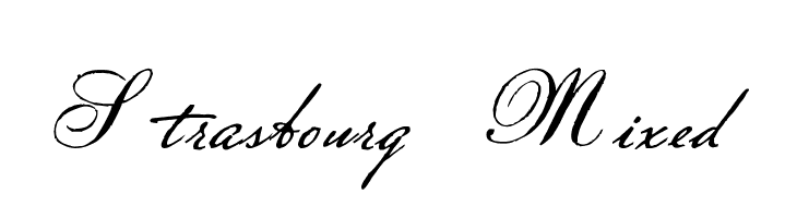 Strasbourg Mixed Font