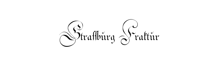 Strassburg Fraktur Font