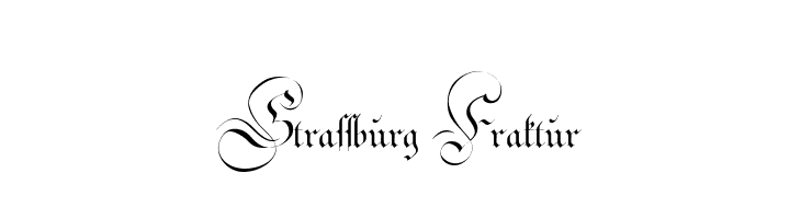 Strassburg Fraktur  Frei Schriftart Herunterladen