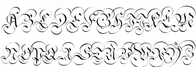 Strassburg Fraktur Fuentes MAYÚSCULAS
