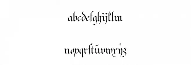 Strassburg Fraktur Fuentes MINÚSCULAS
