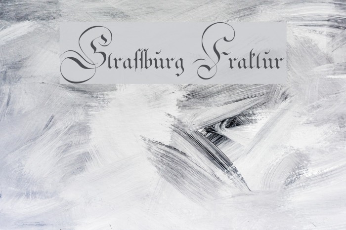 Strassburg Fraktur Font examples