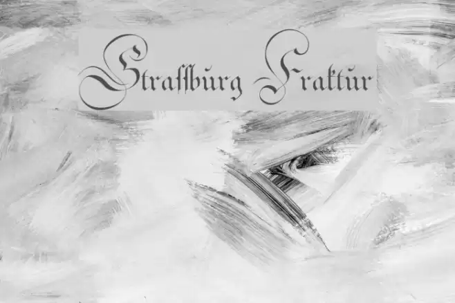 Strassburg Fraktur Font examples