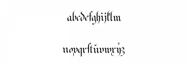 Strassburg Fraktur Caratteri MINUSCOLO
