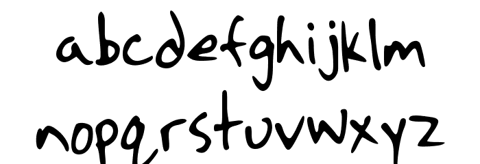 Strassman Script Font LOWERCASE