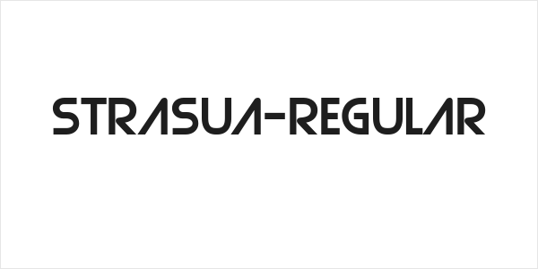Strasua-Regular Logo