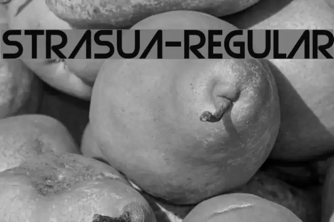 Strasua-Regular Font examples