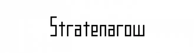 Stratenarow  les polices de caractères gratuit tlcharger