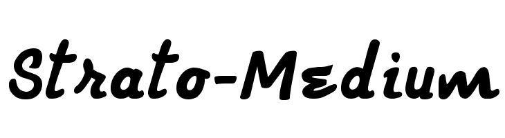 Strato-Medium  baixar fontes gratis