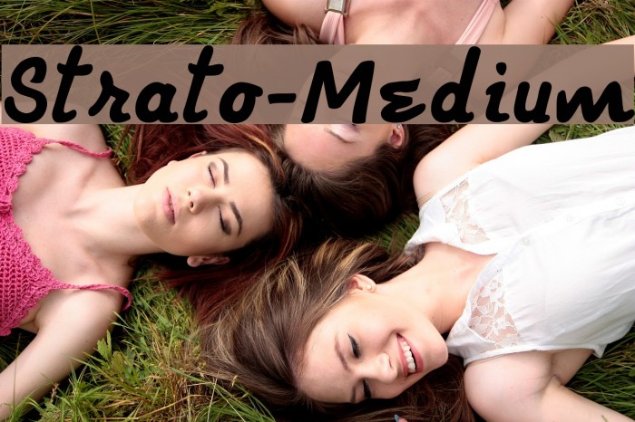 Strato-Medium Font examples