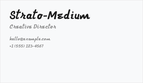 Strato-Medium Business Card