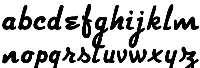 Strato-Medium Font LOWERCASE