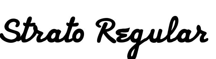 Strato Regular  免费字体下载