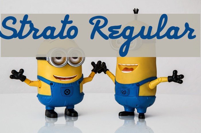 Strato Regular Font examples