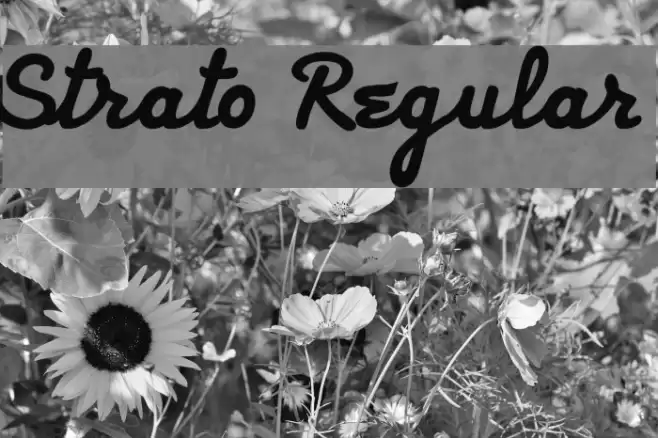 Strato Regular Font examples