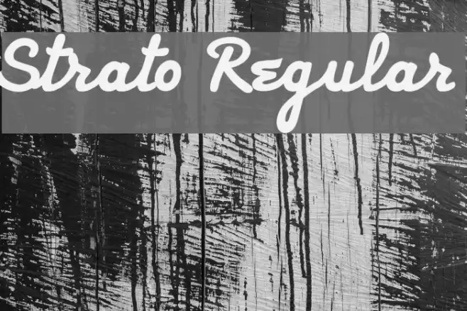 Strato Regular Font examples