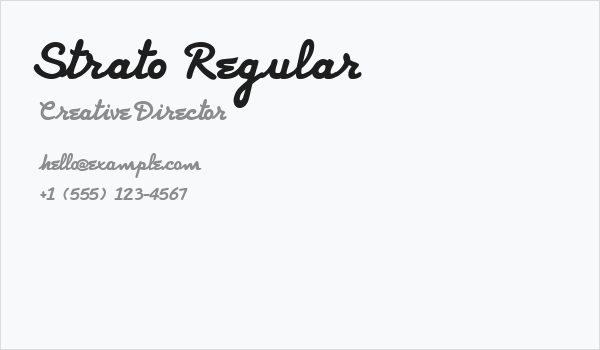 Strato Regular Business Card