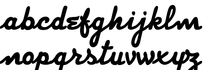 Strato Regular Font LOWERCASE