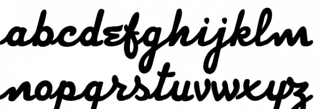 Strato Regular Font LOWERCASE