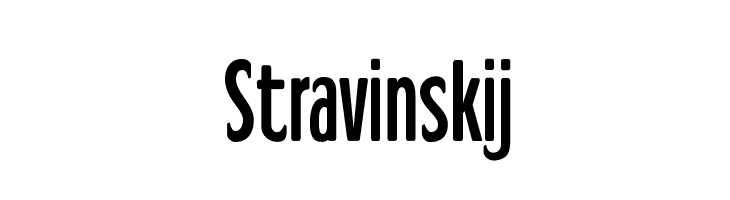 Stravinskij Font