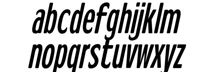 StravinskijOblique Font LOWERCASE