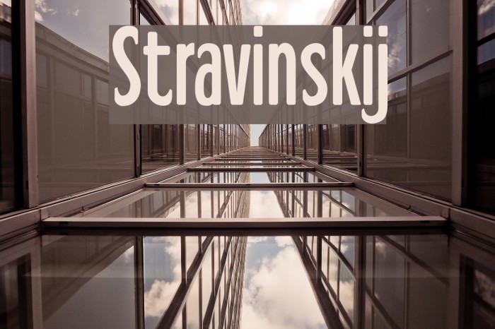 Stravinskij Font examples