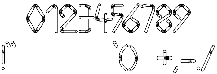 Straw Letters Font OTHER CHARS