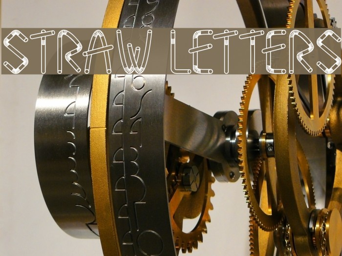 Straw Letters Font examples