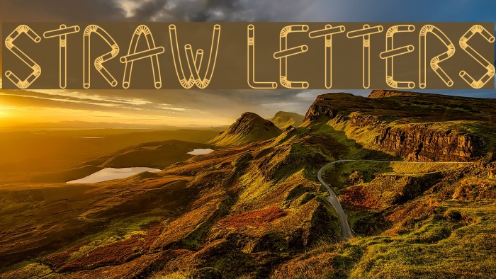 Straw Letters Font examples
