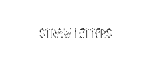 Straw Letters Logo