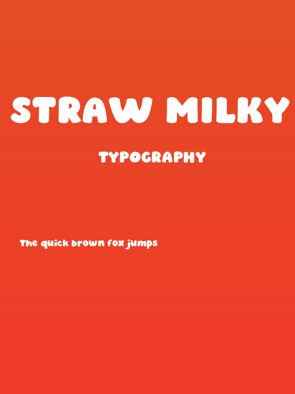 Straw Milky Poster