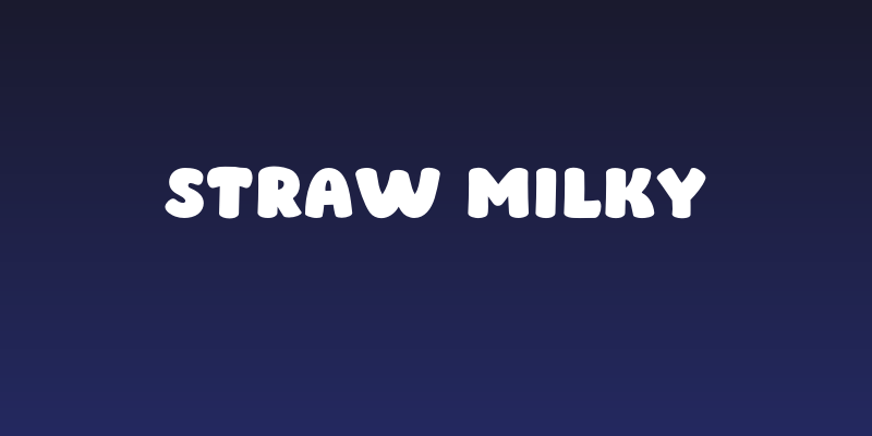 Straw Milky Social Header