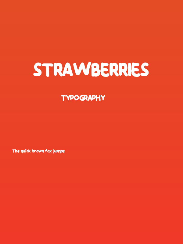 Strawberries Poster